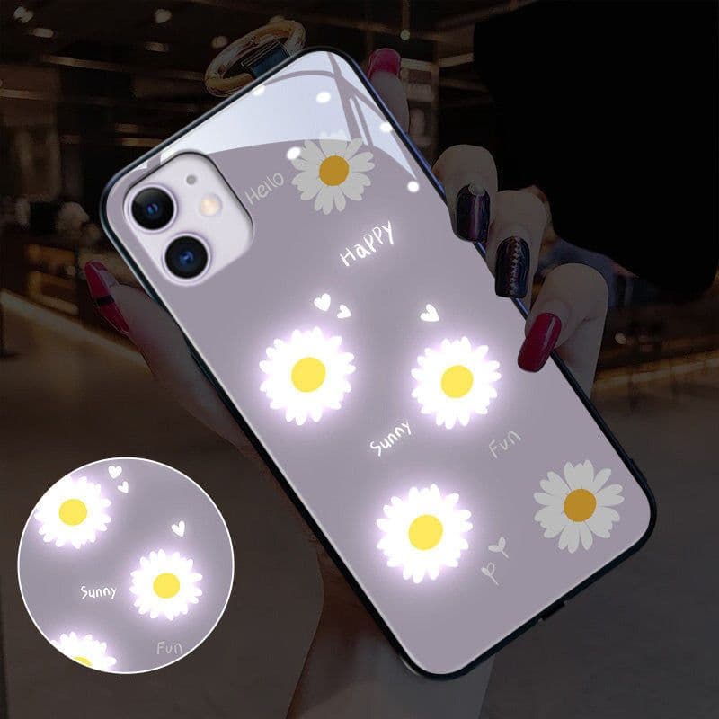 image-Compatible with Apple , Incoming Light Flash Back Shell Case
