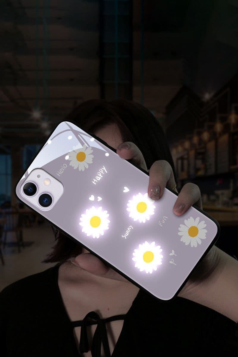 image-Compatible with Apple , Incoming Light Flash Back Shell Case