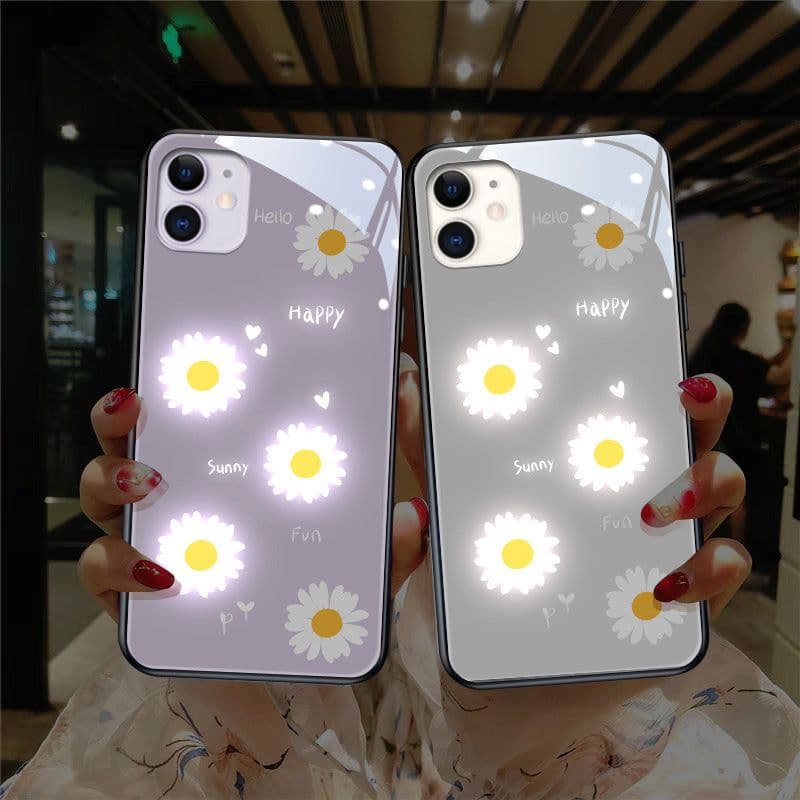 image-Compatible with Apple , Incoming Light Flash Back Shell Case