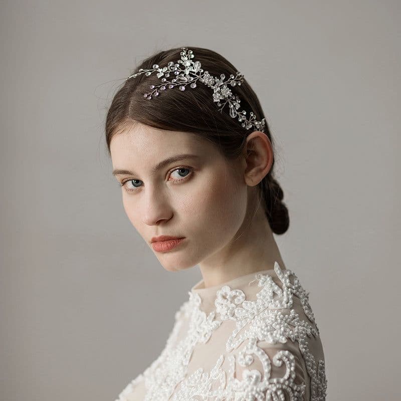 image-Vintage Leaf Branch Bridal Hair Comb Wedding Accessories