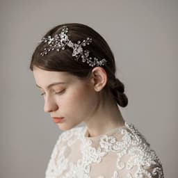 image-Vintage Leaf Branch Bridal Hair Comb Wedding Accessories