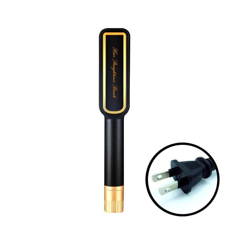 image-Hair Straightener, Electric Splint, Straight Clamp, Ceramic Hair Straightener, Straight Plate, Black Electronic Thermostat, American Standard Hair Straightener