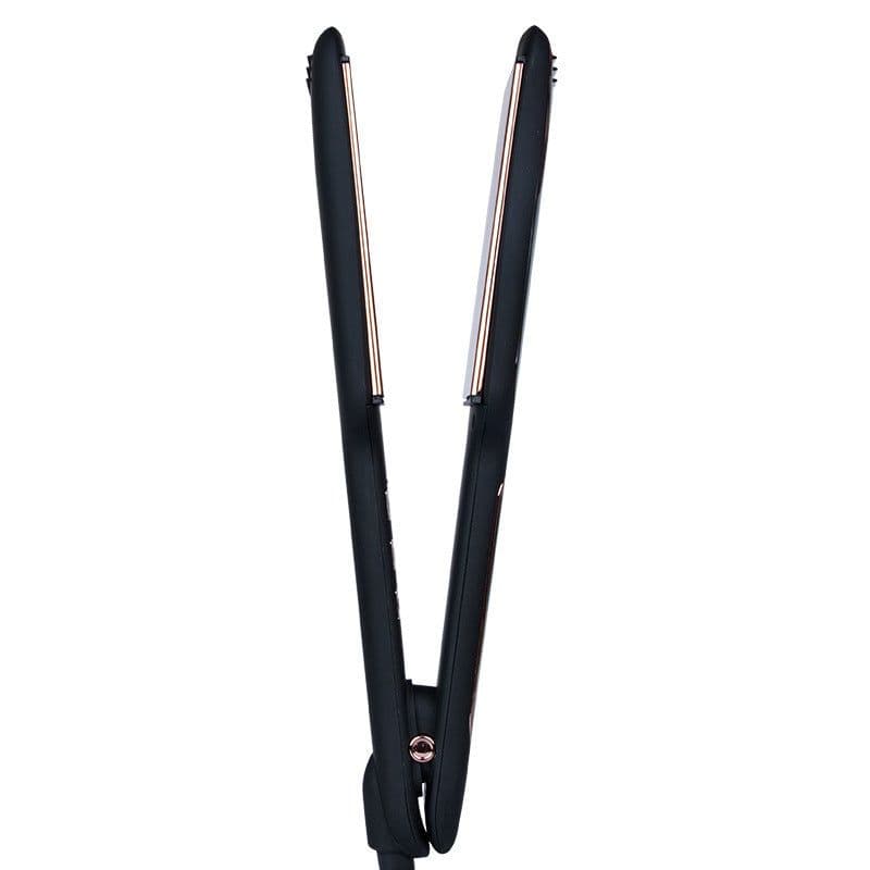 image-Cross-Border Exclusively For Lcd Display Infrared Hair Care Straightener Black Wide Plate Hair Straightener