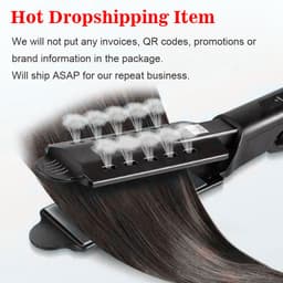 image-U.S. Standard Non-injury Hair Straightener Steam Hair Straightener Splint