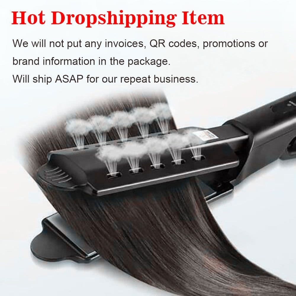 image-U.S. Standard Non-injury Hair Straightener Steam Hair Straightener Splint