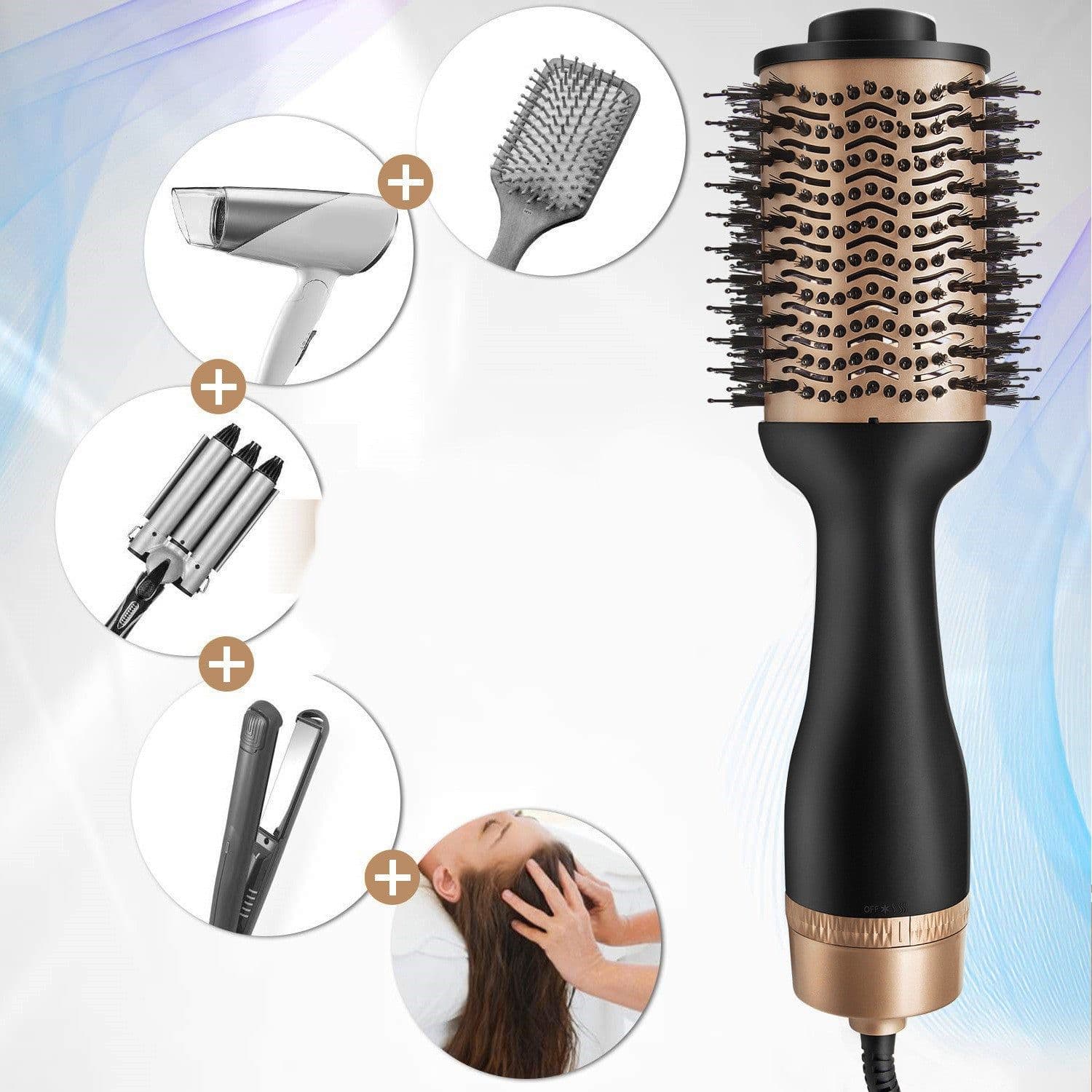 image-Hot-air Comb Combo Hair Straightener