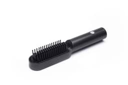 image-USB Portable Hot Air Comb Rechargable Professional Hair Dryer Brush 2 In1 Mini Hair Straightener Curler Brush Hair Styler