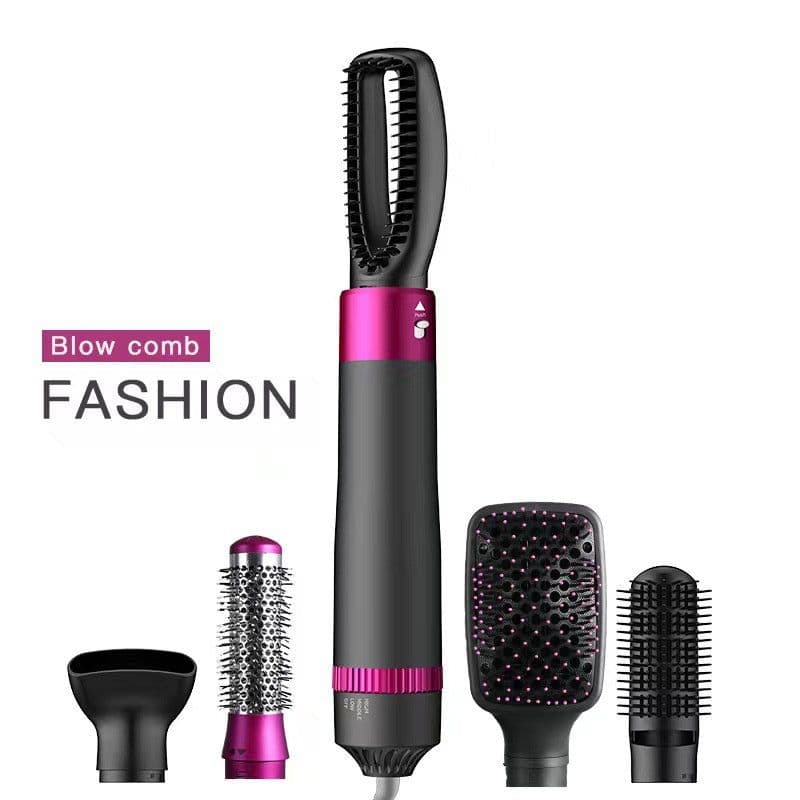 image-Professional 5 In 1 Hair Dryer Brush Dryer And Straightening Brush Electric Hair Styling Tool Automatic Hair Curler Beauty Supplies Gadgets