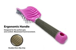 image-Hair Scalp Massage Brush Anti Static Curved Vented Styling Detangling Brushes Hair Scalp Massage Comb Hairbrush Bristle Nylon Women Wet Curly Detangle Hair Brush For Salon Hairdressing Styling Tools