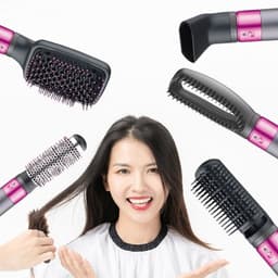 image-Multifunctional Straight Hair Comb Curler With High Power