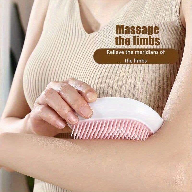 image-Portable Beauty Tool Scalp Comb, Electric Massage Comb, Body Relaxing High-Frequency Vibration Head Massager