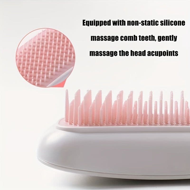 image-Portable Beauty Tool Scalp Comb, Electric Massage Comb, Body Relaxing High-Frequency Vibration Head Massager