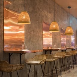 image-Ldyllic Creative Personality Coffee Shop Rattan Woven Rattan Ball Lamp Hot Pot Shop Farm Bar Restaurant Rattan Hanging Lamps