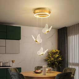 image-Living Room Loft Personality Dining Room Revolving Duplex Chandelier
