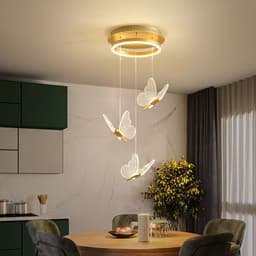image-Living Room Loft Personality Dining Room Revolving Duplex Chandelier