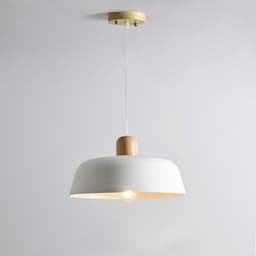 image-Nordic Wood Pendant Lighting Fixture Luminaire Round Kitchen Dining Room Hanging Lamp Suspension Light Home Decor Black Bedside