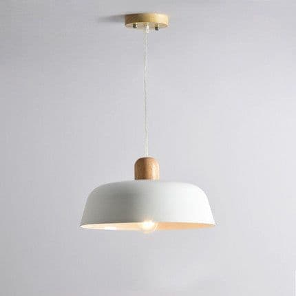 image-Nordic Wood Pendant Lighting Fixture Luminaire Round Kitchen Dining Room Hanging Lamp Suspension Light Home Decor Black Bedside