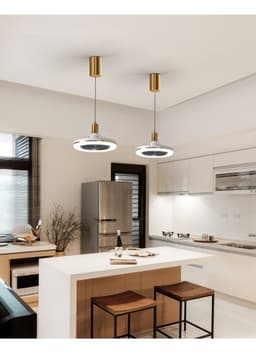 image-Restaurant Bar Modern Simple Small Ceiling Fan Light