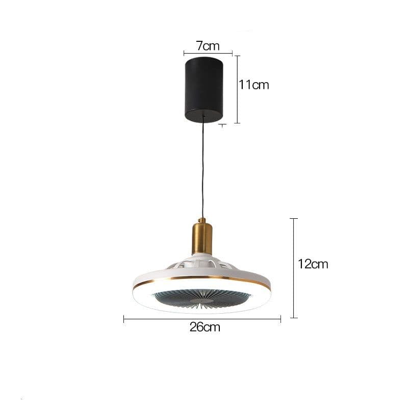 image-Restaurant Bar Modern Simple Small Ceiling Fan Light