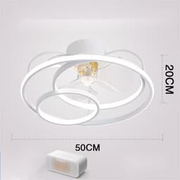 image-Ceiling Fan Lamp Nordic Creative Modern Invisible Chandelier