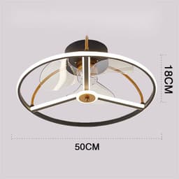 image-Ceiling Fan Lamp Nordic Creative Modern Invisible Chandelier