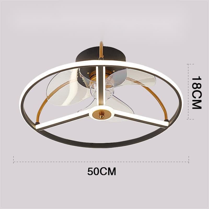 image-Ceiling Fan Lamp Nordic Creative Modern Invisible Chandelier