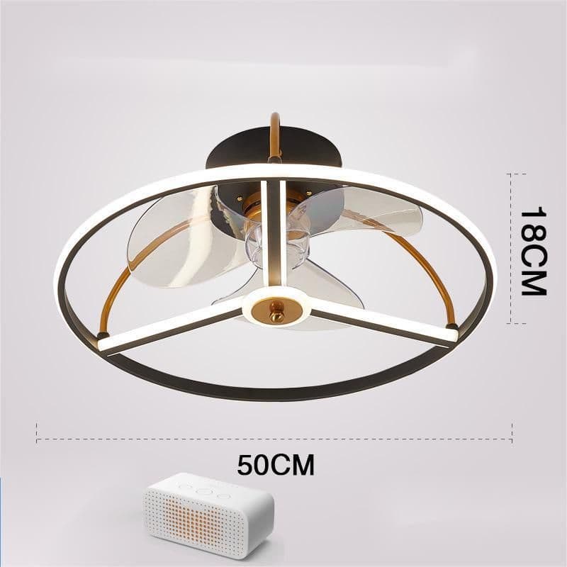 image-Ceiling Fan Lamp Nordic Creative Modern Invisible Chandelier
