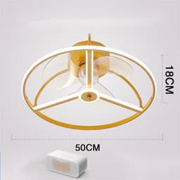 image-Ceiling Fan Lamp Nordic Creative Modern Invisible Chandelier