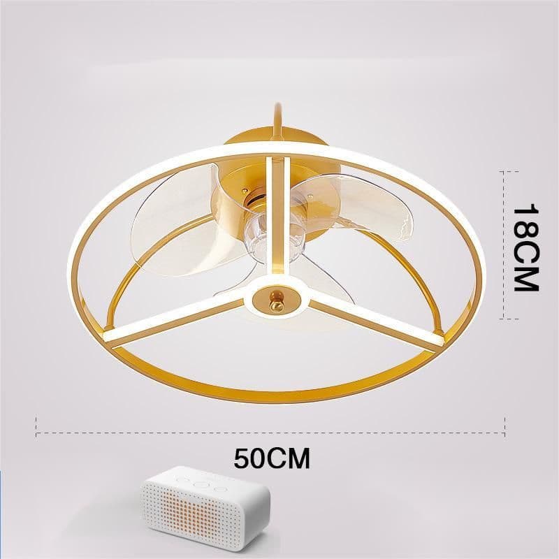 image-Ceiling Fan Lamp Nordic Creative Modern Invisible Chandelier