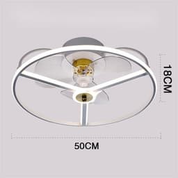 image-Ceiling Fan Lamp Nordic Creative Modern Invisible Chandelier