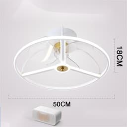 image-Ceiling Fan Lamp Nordic Creative Modern Invisible Chandelier