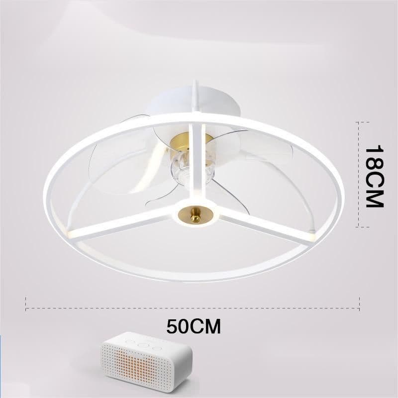 image-Ceiling Fan Lamp Nordic Creative Modern Invisible Chandelier