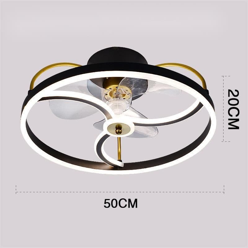 image-Ceiling Fan Lamp Nordic Creative Modern Invisible Chandelier
