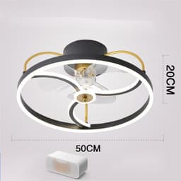image-Ceiling Fan Lamp Nordic Creative Modern Invisible Chandelier