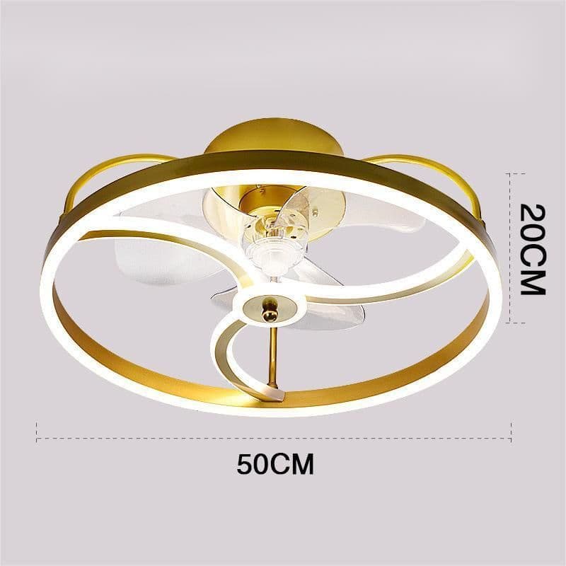 image-Ceiling Fan Lamp Nordic Creative Modern Invisible Chandelier