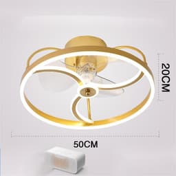 image-Ceiling Fan Lamp Nordic Creative Modern Invisible Chandelier