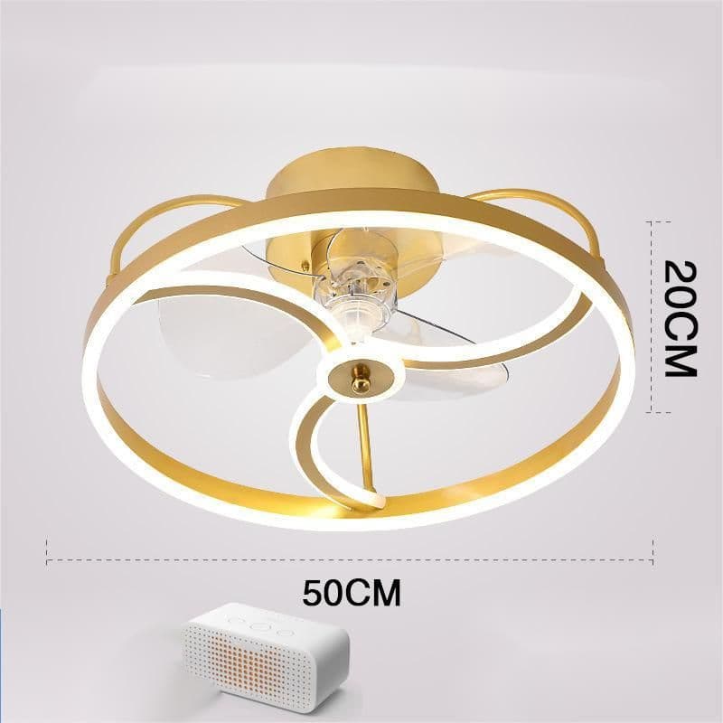 image-Ceiling Fan Lamp Nordic Creative Modern Invisible Chandelier