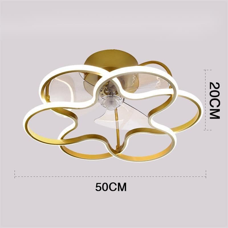 image-Ceiling Fan Lamp Nordic Creative Modern Invisible Chandelier
