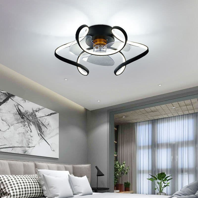 image-Ceiling Fan Lamp Nordic Creative Modern Invisible Chandelier