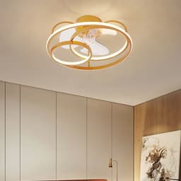 image-Ceiling Fan Lamp Nordic Creative Modern Invisible Chandelier