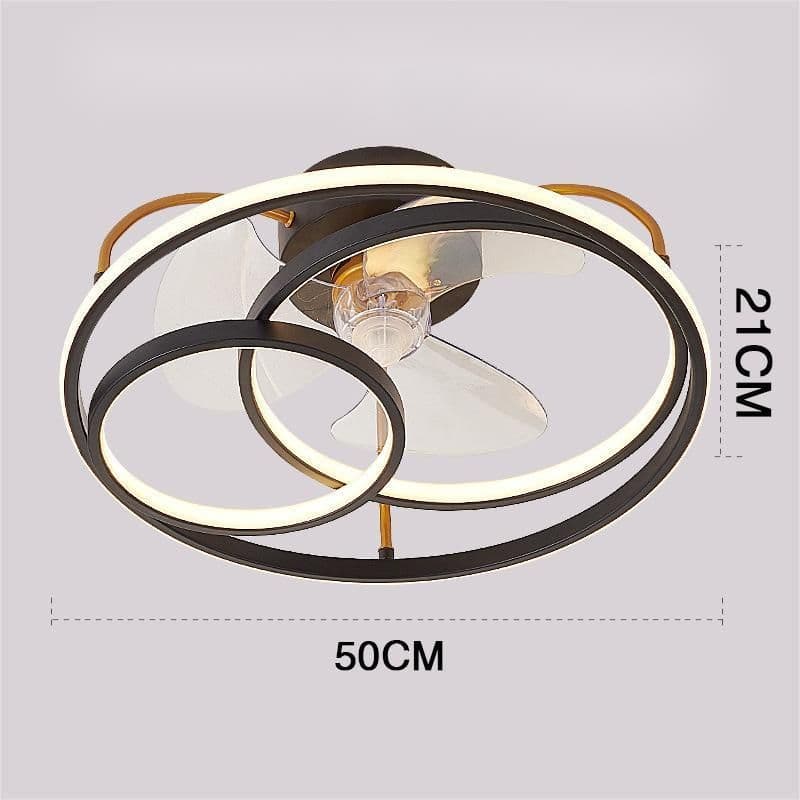 image-Ceiling Fan Lamp Nordic Creative Modern Invisible Chandelier