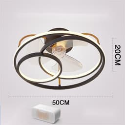 image-Ceiling Fan Lamp Nordic Creative Modern Invisible Chandelier