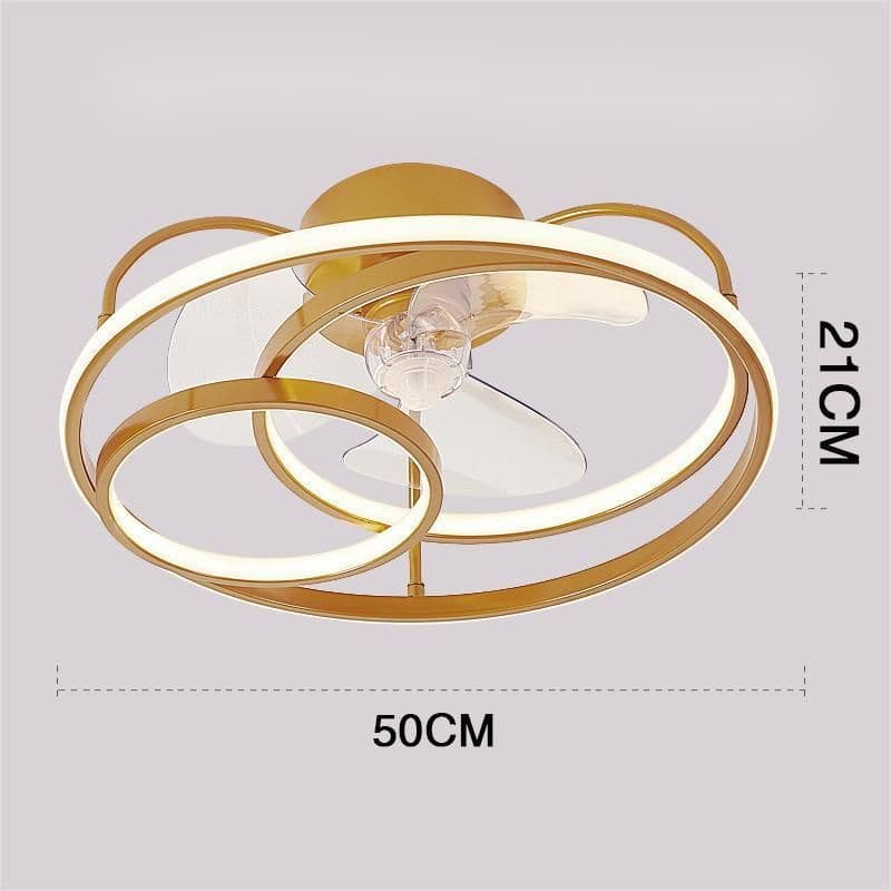 image-Ceiling Fan Lamp Nordic Creative Modern Invisible Chandelier