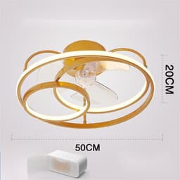 image-Ceiling Fan Lamp Nordic Creative Modern Invisible Chandelier