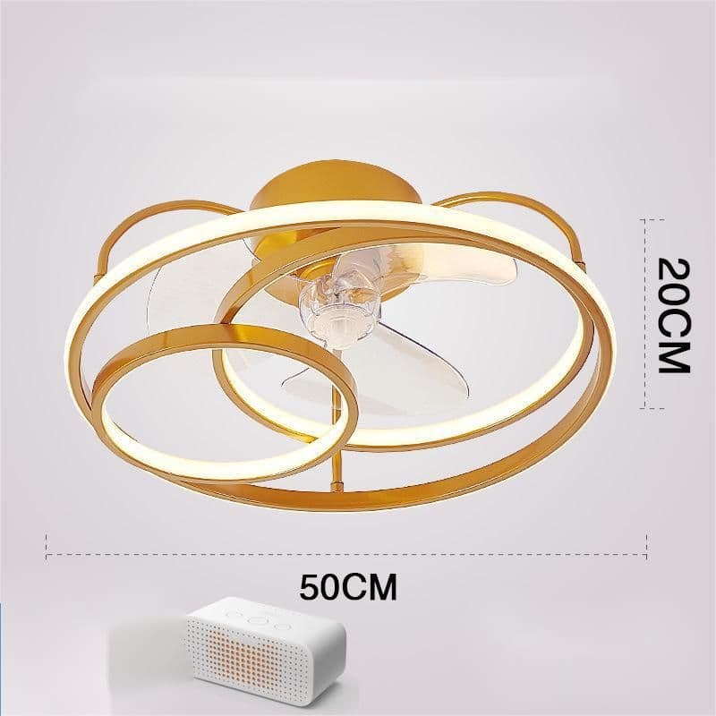 image-Ceiling Fan Lamp Nordic Creative Modern Invisible Chandelier