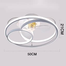 image-Ceiling Fan Lamp Nordic Creative Modern Invisible Chandelier