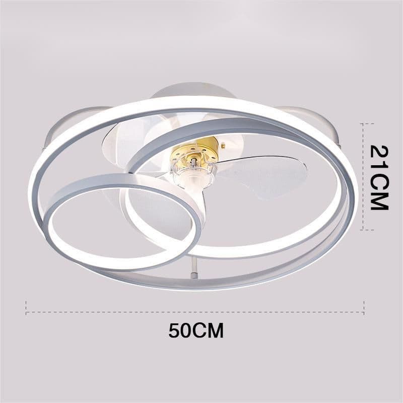 image-Ceiling Fan Lamp Nordic Creative Modern Invisible Chandelier