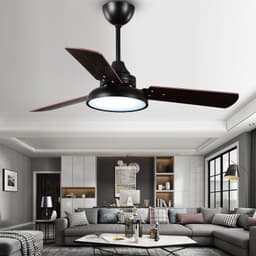 image-Nordic Ceiling Fan Lights Children's Quiet Chandelier Dining Room