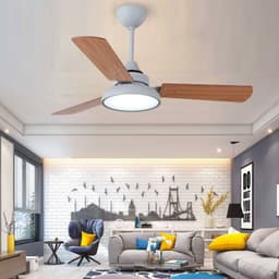 image-Nordic Ceiling Fan Lights Children's Quiet Chandelier Dining Room