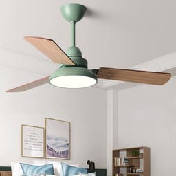 image-Nordic Ceiling Fan Lights Children's Quiet Chandelier Dining Room